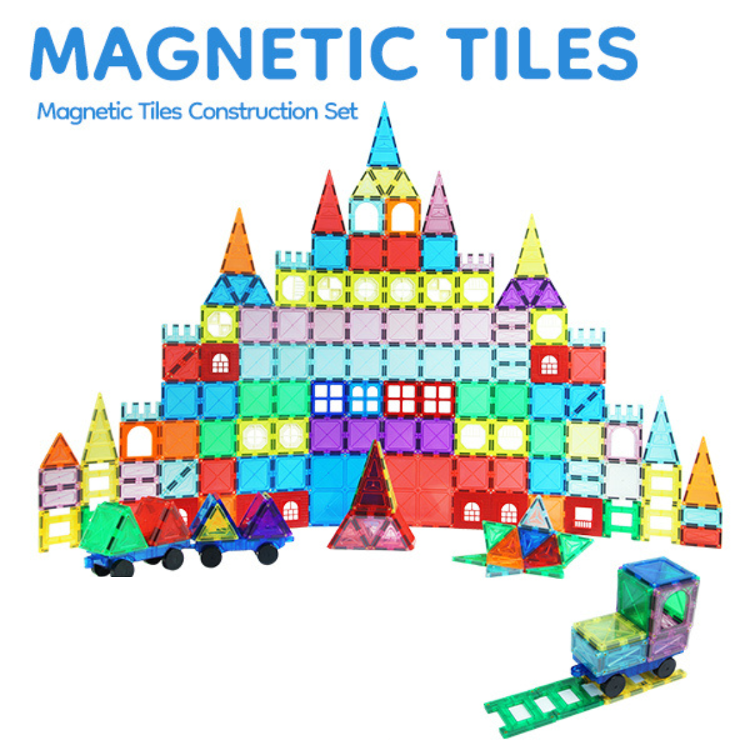 Magnetic Tiles Building Blocks Set - Creative Construction Toy for Kids | MTCS